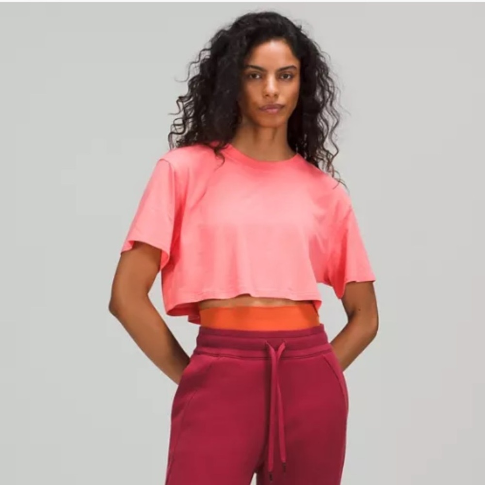 Lululemon All Yours Cropped Tee - S/M